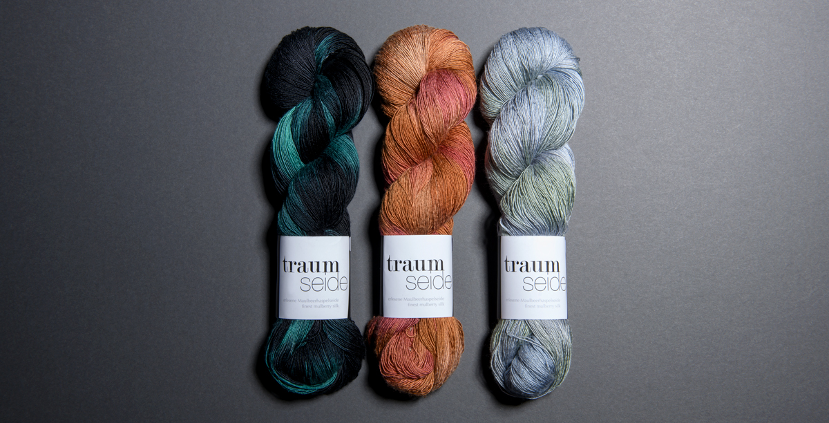 Traumseide Handgefärbt